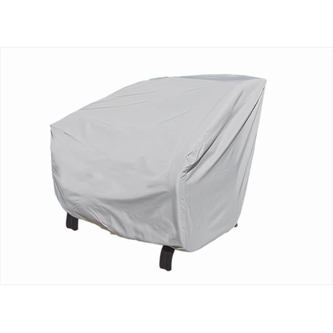 Gray Extra-Large Polyester Outdoor Lounge Chair Cover