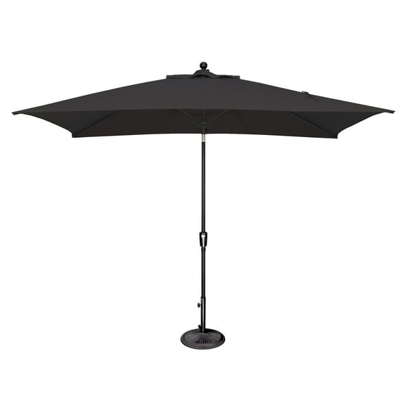 SimplyShade Outdoor Patio Sunbrella Market Umbrella with Tilt - Black - 10'