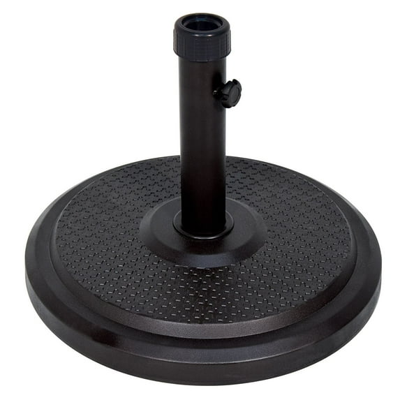 SimplyShade 19.5" Black Durable Round Umbrella Base, 50 lbs
