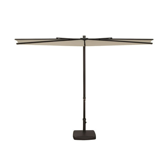 SimplyShade SSUA4599-P071 9 ft. Amelia Half Polyester Umbrella, P071 Antique Beige