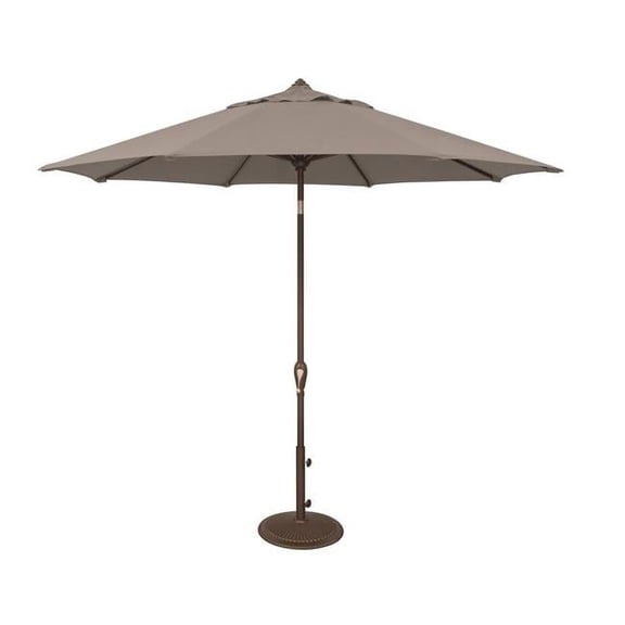 SimplyShade SSUM91-0900-A40433 Aruba 9 ft. Octagon Sunbrella Auto Tilt Umbrella Cast Silver