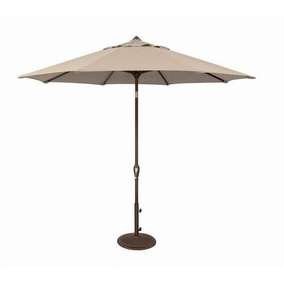 SimplyShade SSUM91-0900-D2422 9 ft. Aruba Octagon Auto Tilt Market Solefin Umbrella, 2422 Beige