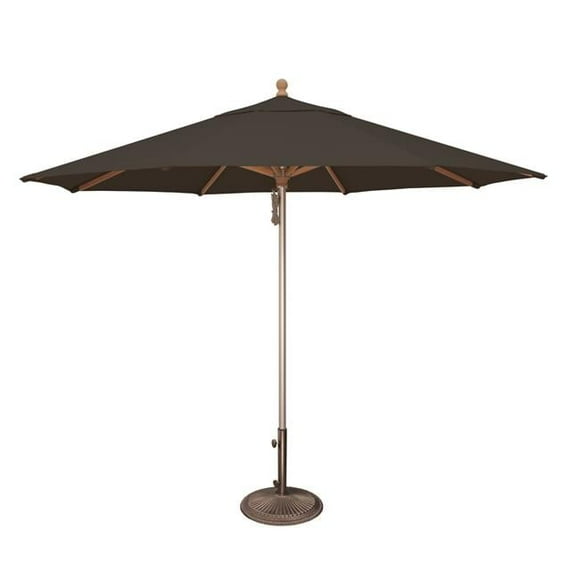 SimplyShade SSUWA811SS-A5408 Ibiza 11 ft. Sunbrella Wood & Aluminum Umbrella Black
