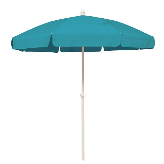 SimplyShade Tahiti 6.5' Beach Umbrella with Fiberglass Ribs, Sea Spray White
