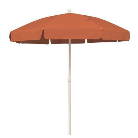 SimplyShade  Tahiti 6.5 ft. Beach Polyester Umbrella with Fiberglass Ribs  White