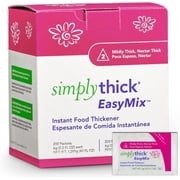 SimplyThick |200 Count of 6g Packets | Gel Thickener for Those with Dysphagia & Swallowing Disorders | IDDSI Level 2 – Mildly Thick, Nectar Consistency
