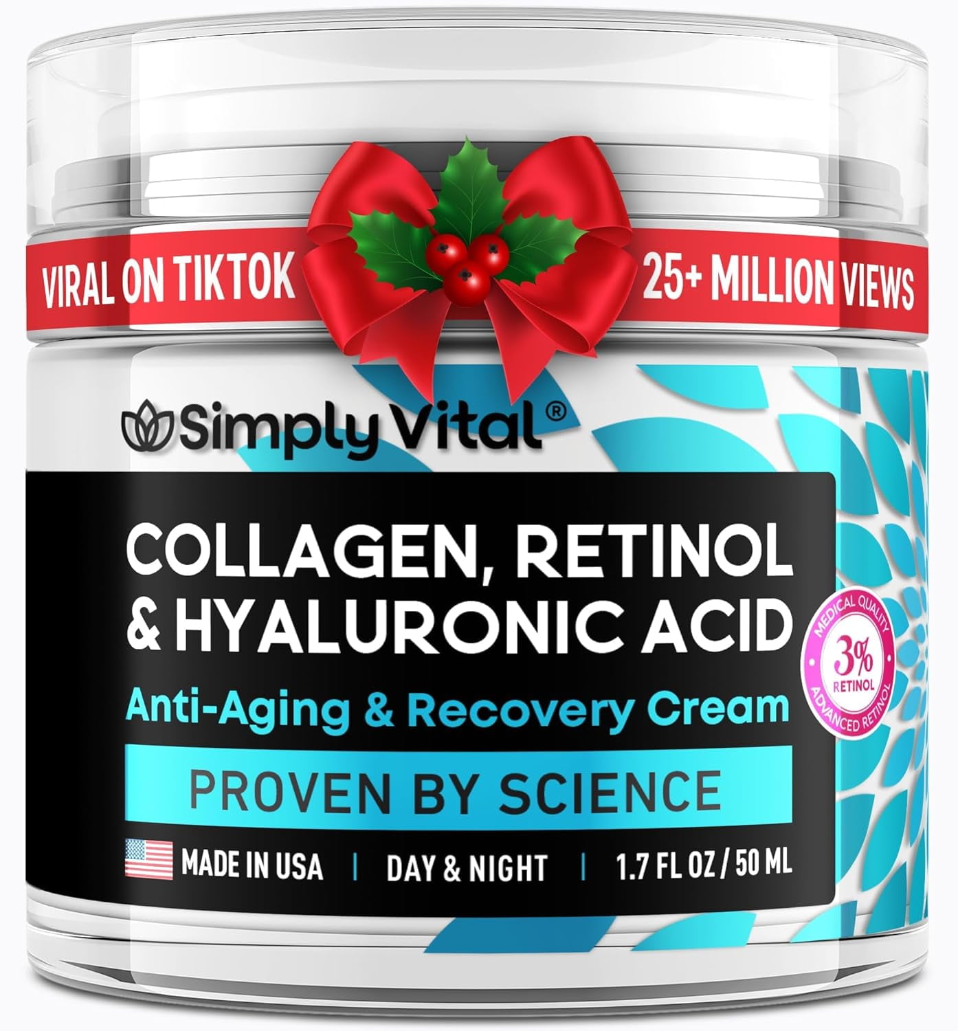 SimplyVital Face Moisturizer Collagen Cream Anti Aging Neck and
