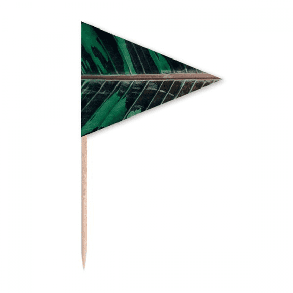 Simpol Banana   Nature Photo Toothpick Triangle Cupcake Toppers Flag