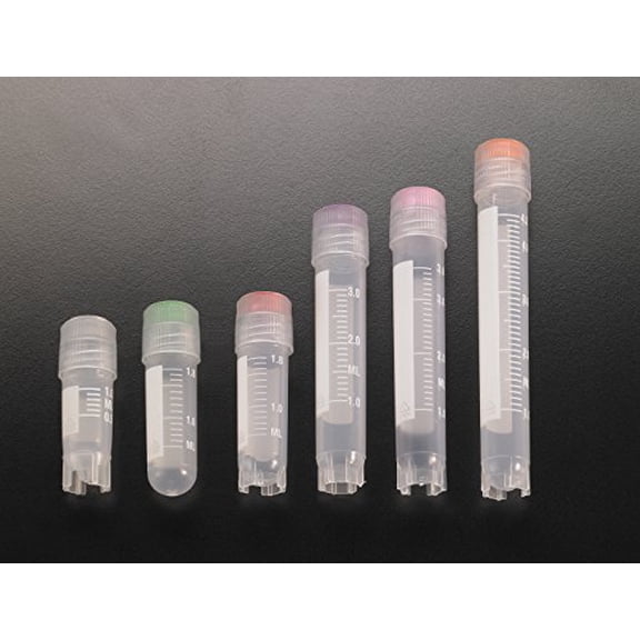 Simport Cryovial T309-5A Polypropylene Vial with Lip Seal Design, Self Standing, 5ml Volume (Case of 1000)$$Other