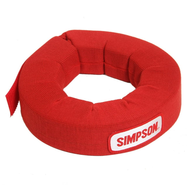 Simpson 23022R Padded Neck Brace Support Adjustable Speedfit Fastener Red