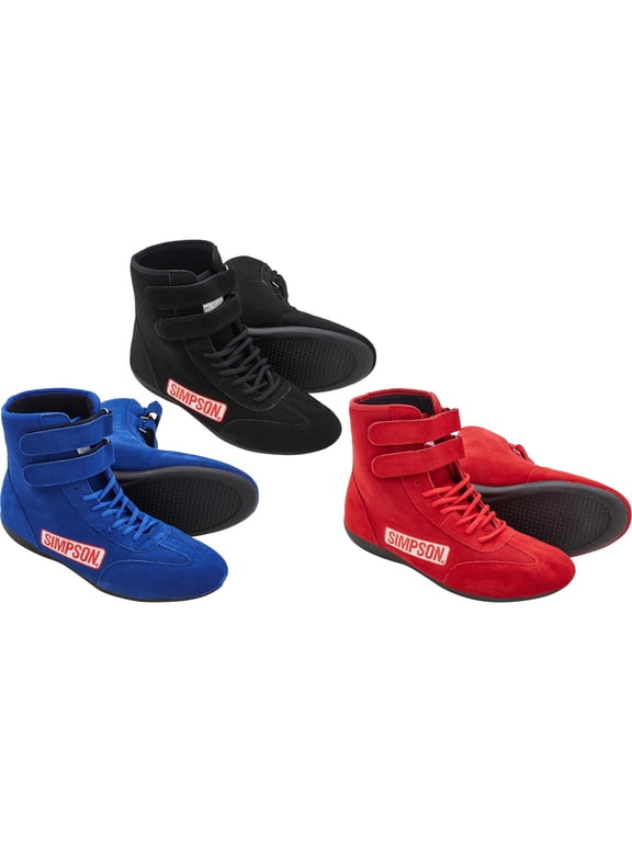 28120BK Suede Hightop Driving Shoes, Black, 12