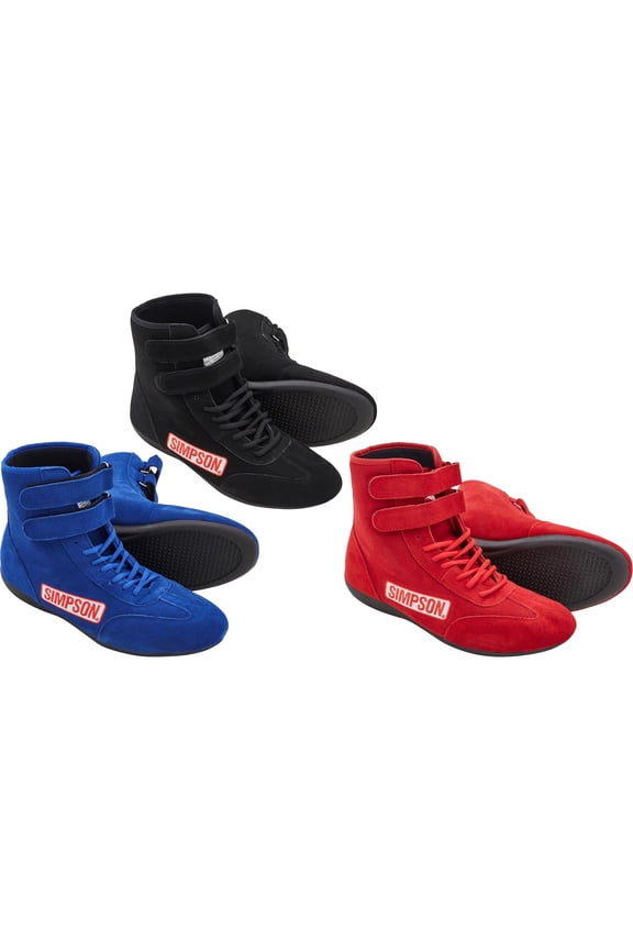 28950BK Suede Hightop Driving Shoes, Black, 9.5