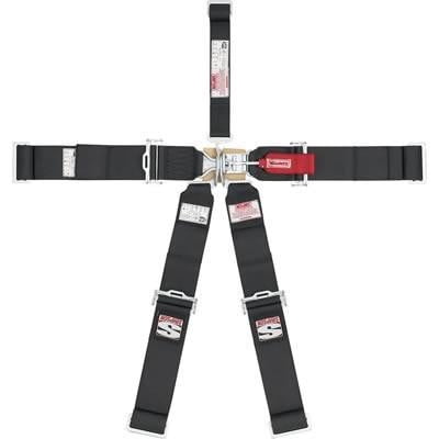 Simpson 29043BK Sport Latch & Link Belt System 5-Point Individual Harness