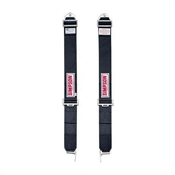 Simpson 30010BK Racing Black HANS Device Shoulder Harness