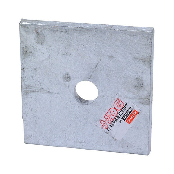 Simpson BP 1/2-3HDG 1/2" Bolt Dia Bearing Plate HDG, 3" x 3"