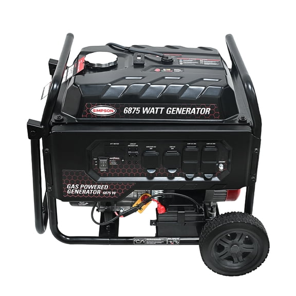 Simpson 6875W Portable Generator, Electric Start, CO Sensor, Wheels (SF5568)