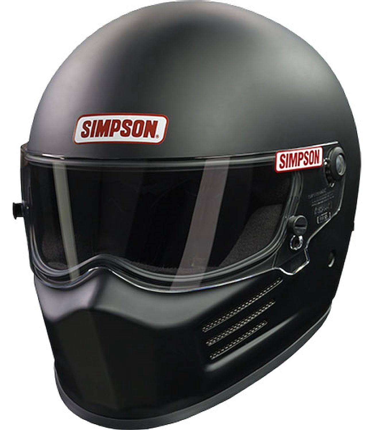 Simpson 7200048 Helmet Bandit Full Face Black Matte Snell SA2020 X-Large NEW