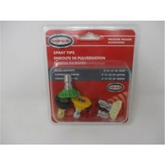Simpson 80145 Pressure Washer Quick Connect Replacement Spray Tips, 3600 PSI