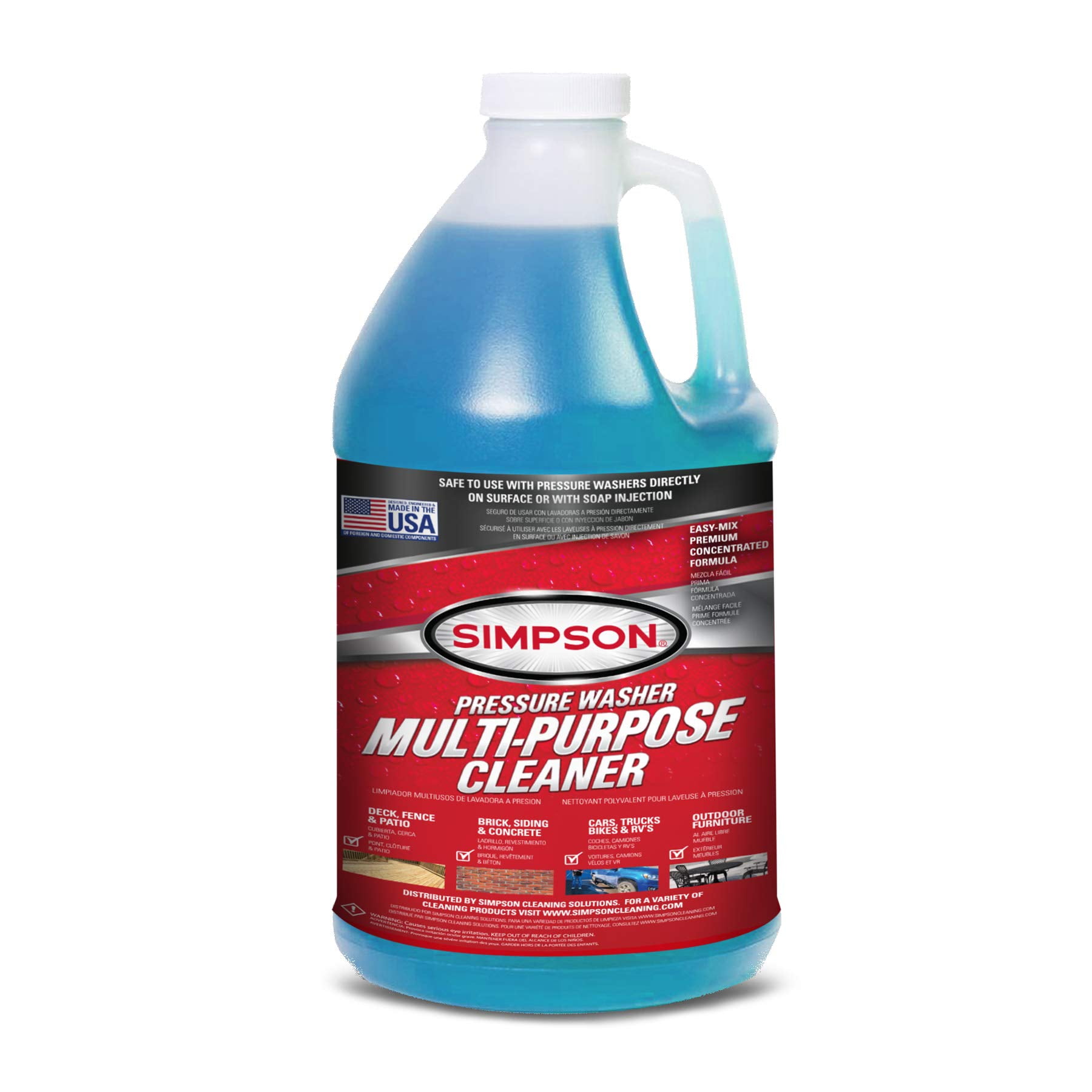 Simpson 88262 Multipurpose Pressure Washer Cleaner, 1gallon