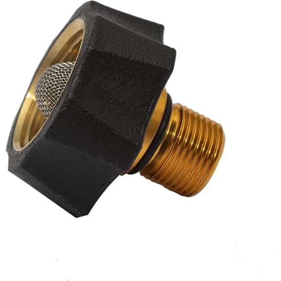 Simpson Cleaning 7112362 Water Inlet Fitting for Pressure Washer Pumps, 3/8 Inch Male, 3/4 Inch Female, Brass & Aluminum, Gold