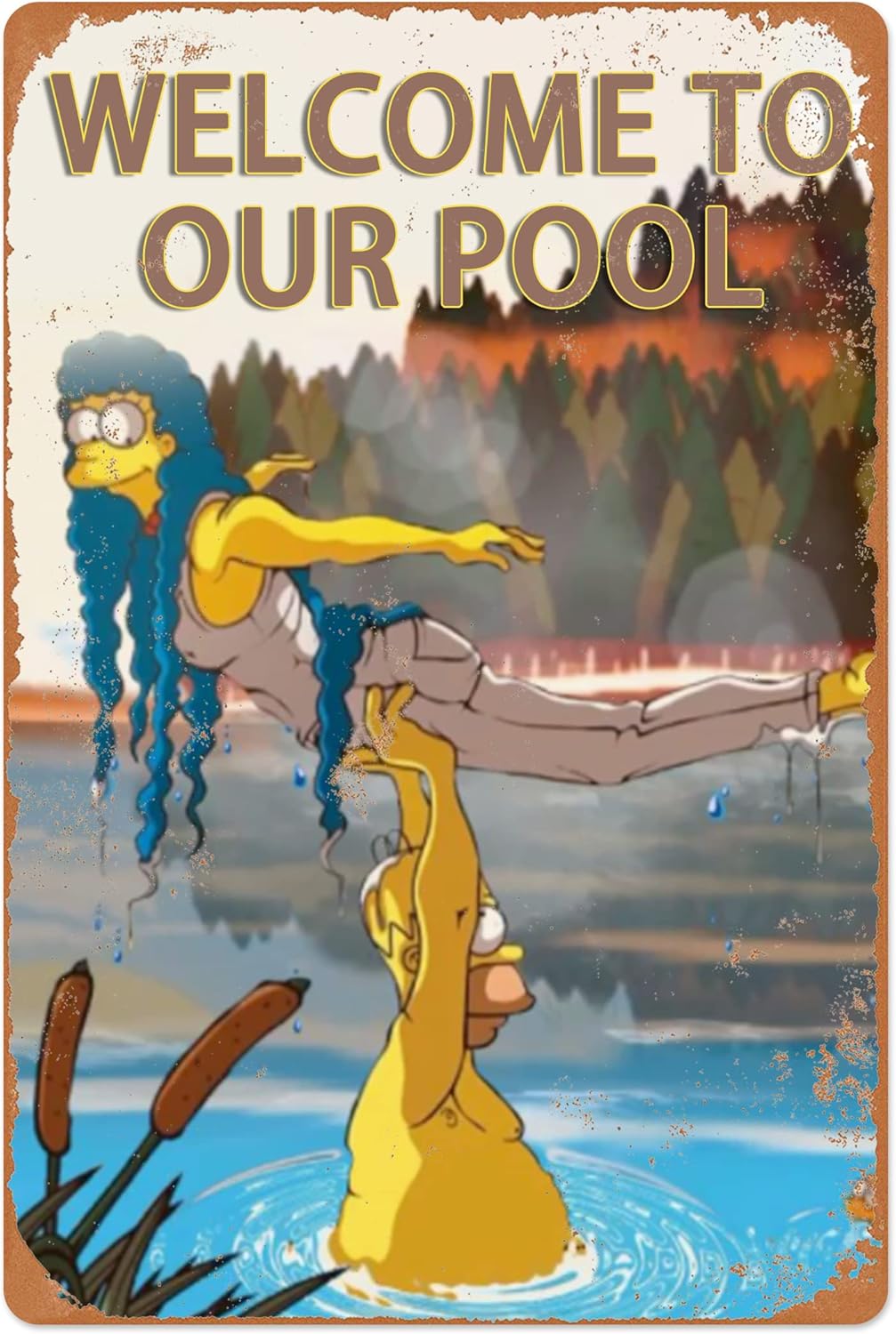 Simpson Couple Swimming Diamond Art Kits for Adults-The Simpsons ...
