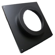 Simpson Dura-Vent 46DVA-DC - Round Ceiling Support/Wall Thimble Cover- 4"x6 5/8" Direct Vent, Black