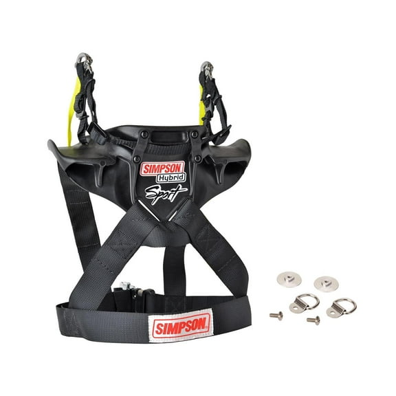 Simpson Hybrid Sport Head and Neck Restraint & D-Ring Kit, XLarge