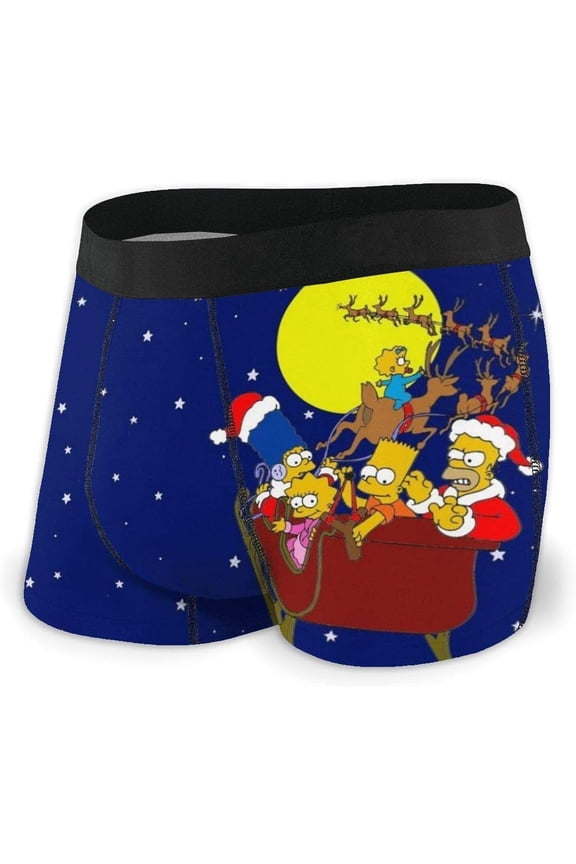 Simpson Logo Men's Boxer Briefs Men'S Boxer Briefs Underpants For Men Boyfriend