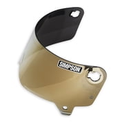 Simpson 89206MA Outlaw Bandit Gold Motorcycle Helmet Shield XS And Small
