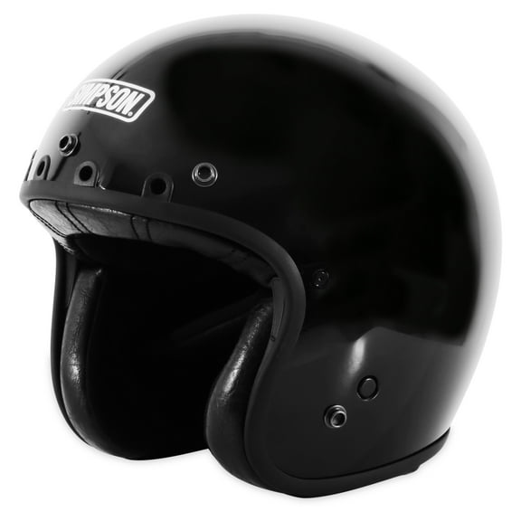 Simpson Motorcycle CHOP2SM Chopper Helmet - Adult Small - Black