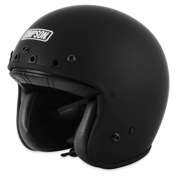 Simpson Motorcycle CHOP3LG Chopper Helmet - Adult Large - Flat Black