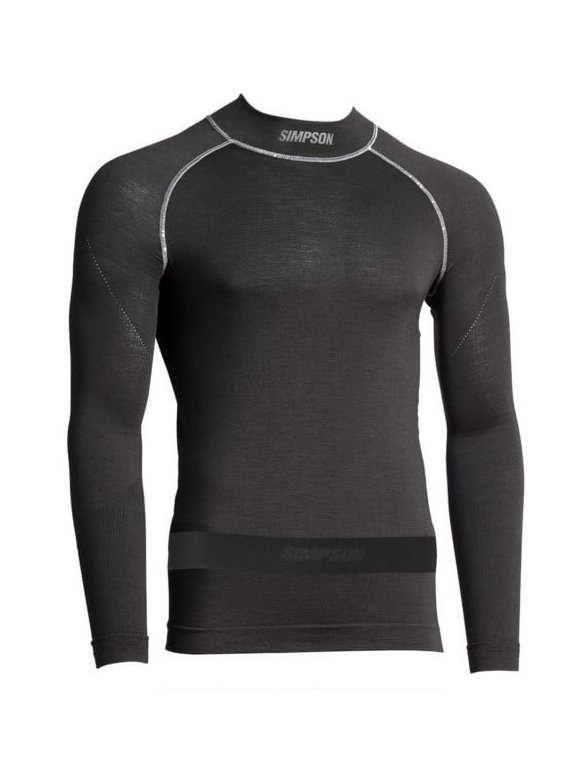 Racing 20193XZK Pro Fit Base Layer - Top (Only) - Adult XL/2XL - Black
