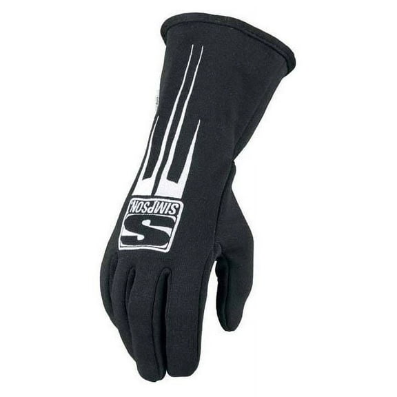 Simpson Racing 20800LK Predator Series Racing Gloves Large Black Pair