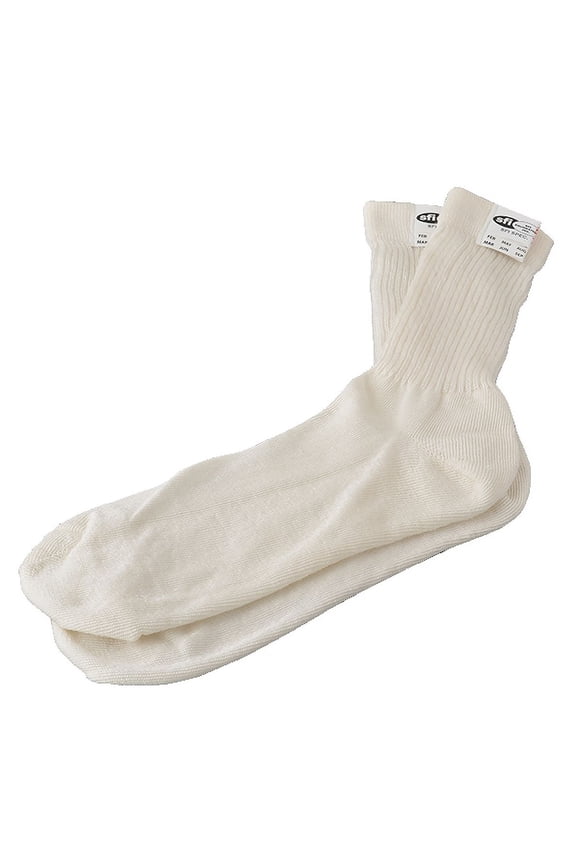 Racing 23032A Nomex Socks - SFI 3.3 - White - Pair
