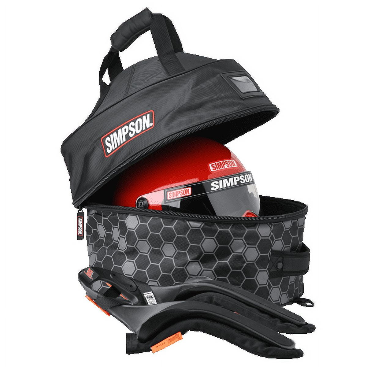 Simpson Racing Computer Bag Simpson Racing 23405 Helmet & FHR Combo Bag DNA Design Each - Walmart.com