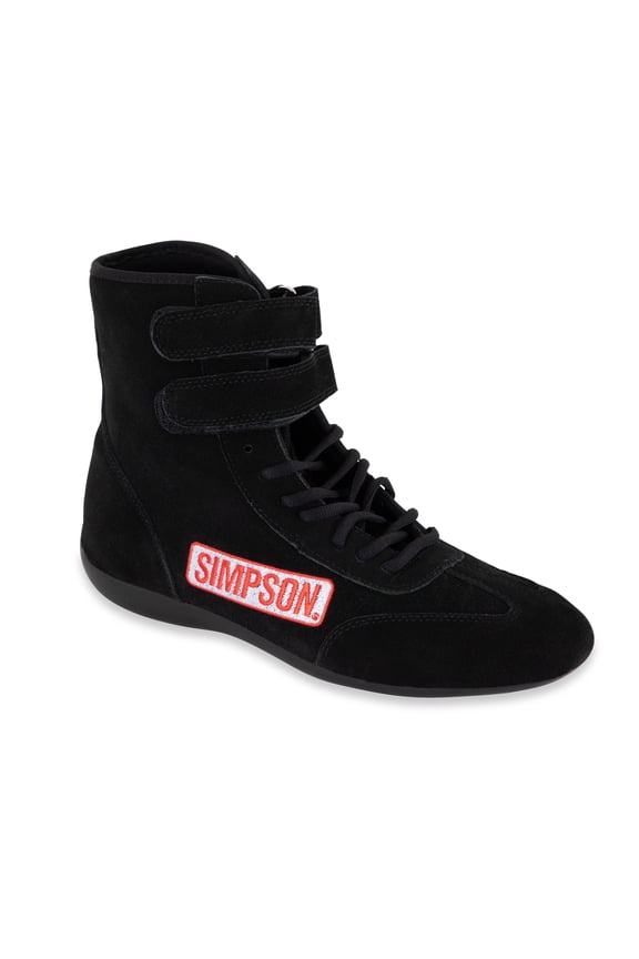 Racing 28110BK High Top Racing Shoes Adult Size 11 Black Pair
