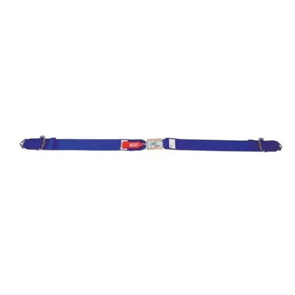 Simpson Racing 29004BL Lap Belt - SFI 16.1 - Latch & Link - 62 inch - Pull Up - Floor Mount - Blue