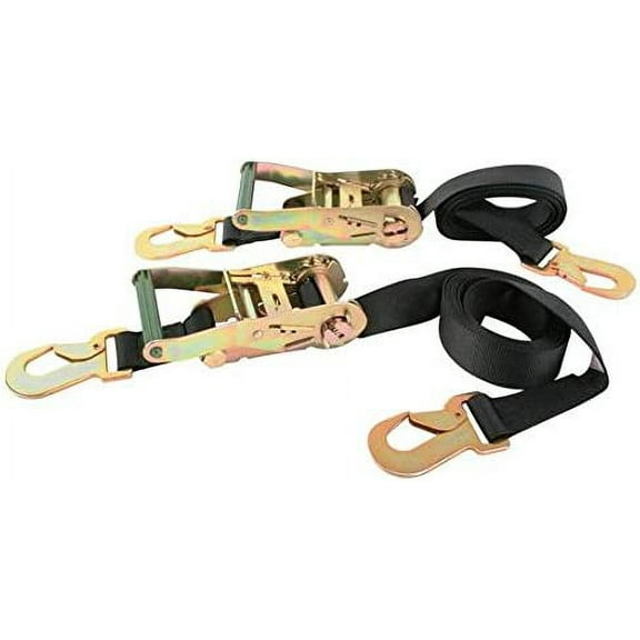 Simpson Racing 35007BK Ratchet Tie Downs 2 inch Width Black Pair