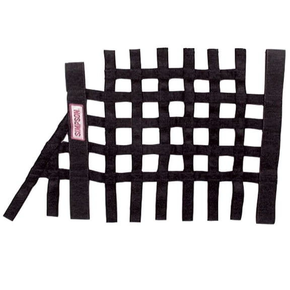 Simpson Racing 36004BK Window Net 16X27 Trapezoid - SFI 27.1 - Black - Each