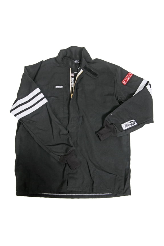 Racing 402512 2-Layer Driving Jacket - SFI 3.2A/5 - Adult XXL - Black