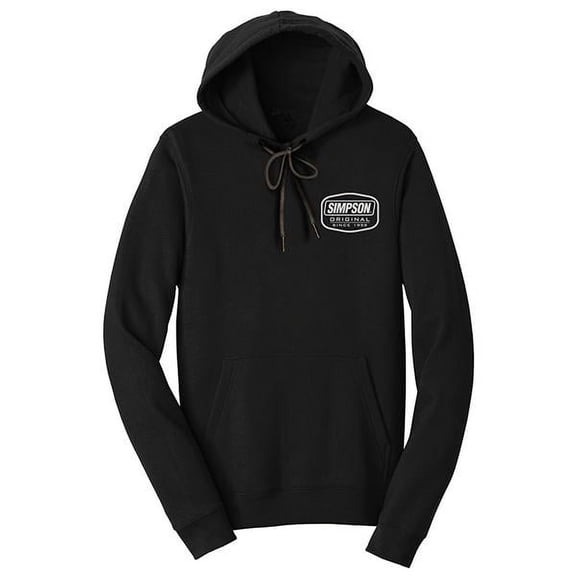 Simpson Racing 44109Z Original Logo Hoodie - Adult 3X-Large - Black - Each