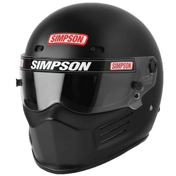 Simpson Racing 7210038 SA2020 Super Bandit Auto Racing Helmet Adult Large Matte Black