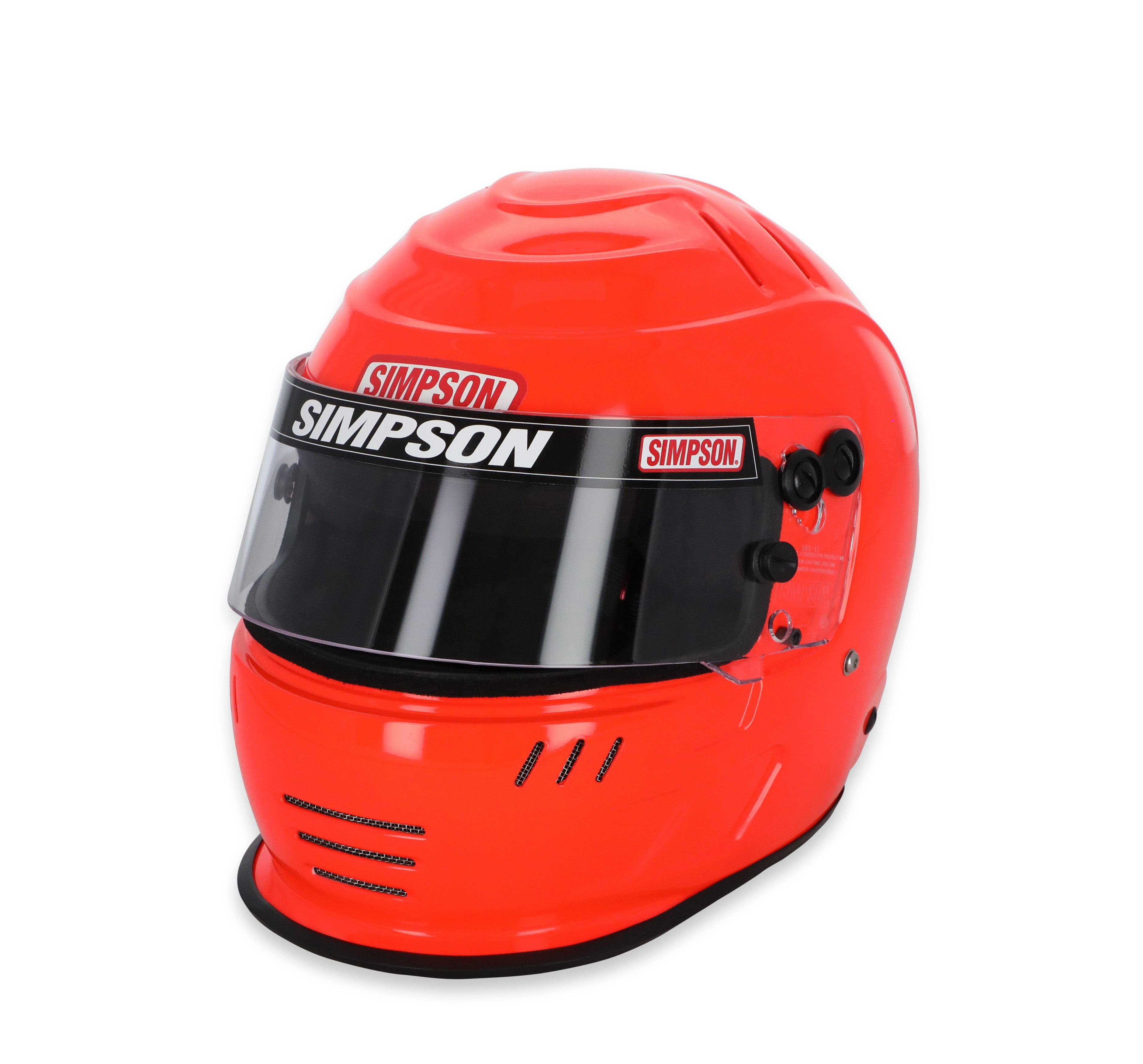 Simpson Racing 770738S SA2020 Speedway Shark Racing Helmet 7-3/8 Safety Orange