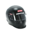 thumbnail image 1 of Simpson Racing 7950028 SD1 Dirt Track Helmet - Snell SA2020 - Matte Black - Adult MED, 1 of 5