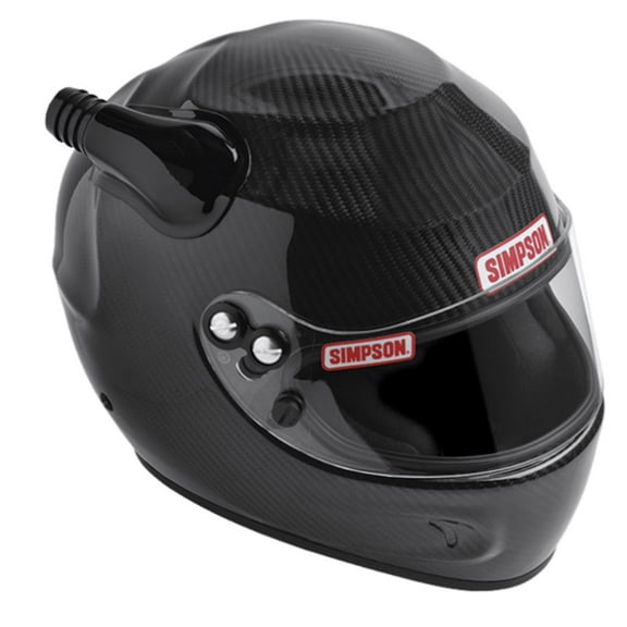 Simpson Racing 97033 Forced Air Top Cap - Offset Left - Black - Each