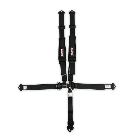 Simpson Racing D2LD5WCP Latch & Link Off-Road Harness 2" D3 Pull down with pads