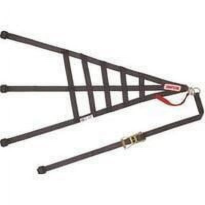 Simpson Racing DNC5RRP Window Net - Triangle - Polypropylene - SFI 37.1 - RH (Passenger Side) - Black - Each