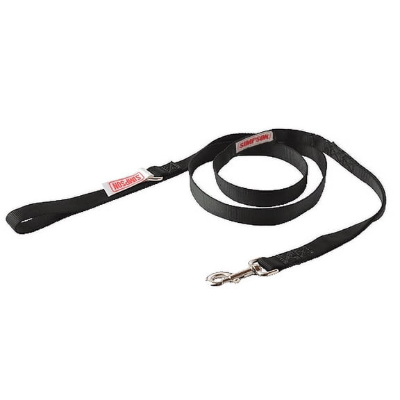 Simpson Racing DOGLEA L Dog Leash 1 Inch Webbing (Large) 6 Feet Black Each