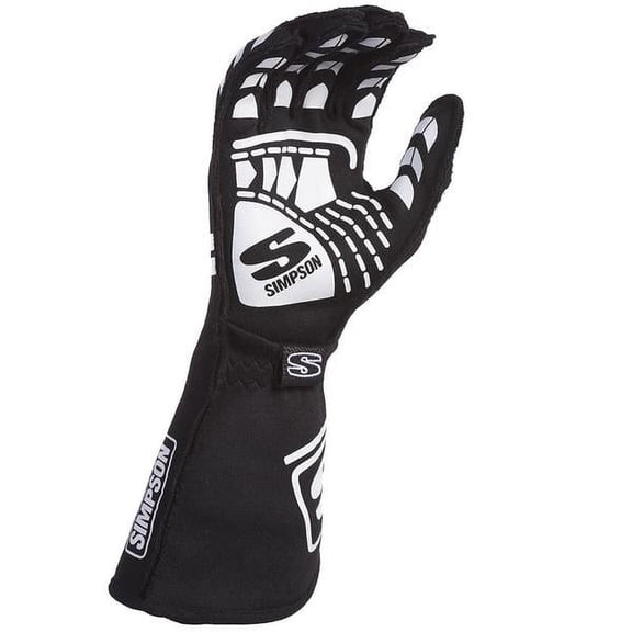 Simpson Racing EGLK Endurance Racing Gloves SFI 3.3/5 Adult Large Black Pair