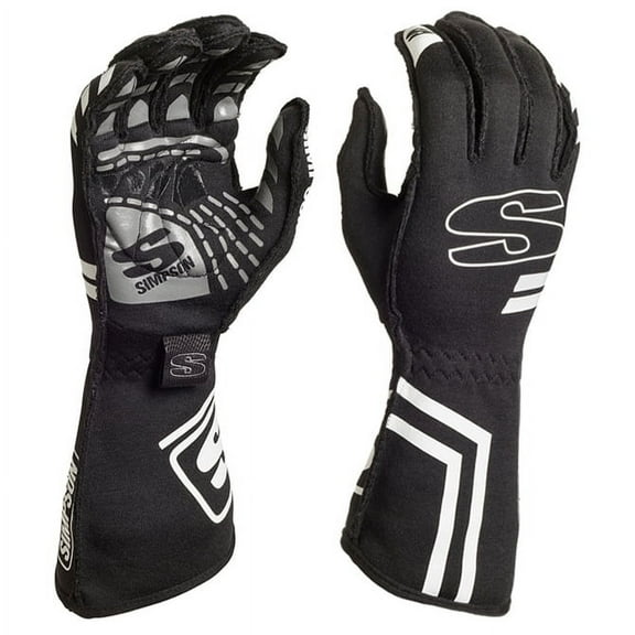 Simpson Racing ESZK ESSE Racing Gloves Adult XXL Black Pair